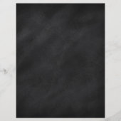 Retro Black Chalkboard textuur Flyer (Achterkant)