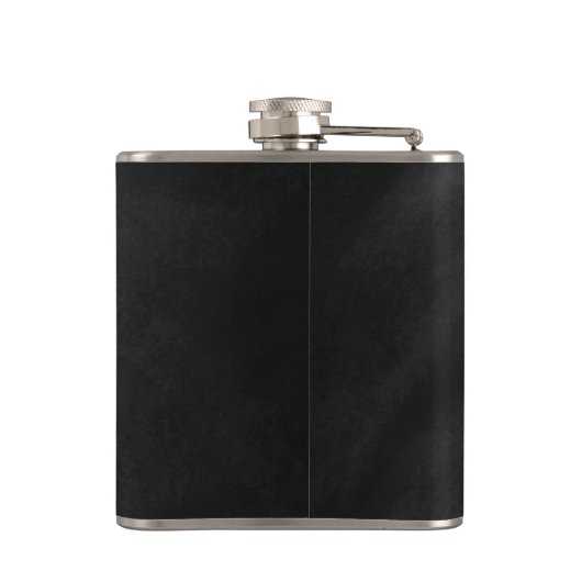 Retro Black Chalkboard textuur Heupfles (Achterkant)