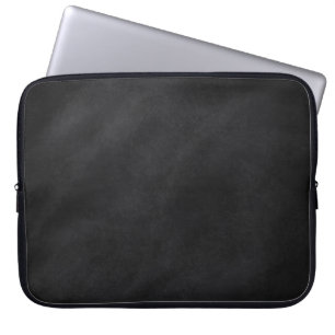 Retro Black Chalkboard textuur Laptop Sleeve