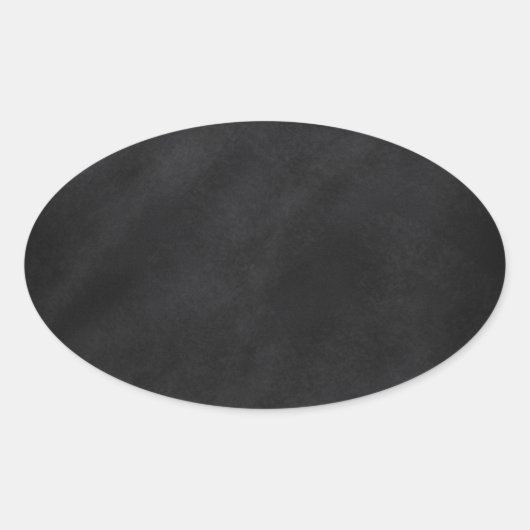 Retro Black Chalkboard textuur Ovale Sticker (Voorkant)