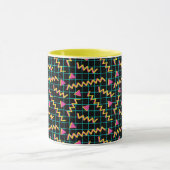 Retro Black en Neon Doodle Pattern van 80/90 Mok (Midden)