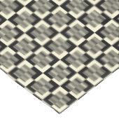 Retro Black en Tan Pattern Tafelkleed (Gekanteld)