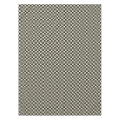 Retro Black en Tan Pattern Tafelkleed (Voorkant)