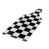Retro Black en White Checkerboard Cutting Board Snijplank (Hoek)