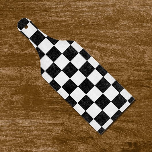 Retro Black en White Checkerboard Cutting Board Snijplank