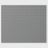 Retro Black en White Checkered Pattern Cadeaupapier (Vlak)