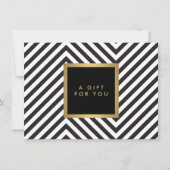 Retro Black en White Pattern Glam Gold Cert (Voorkant)