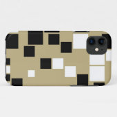 Retro Black en White Pattern naadloze kunst Case-Mate iPhone Case (Achterkant (horizontaal))