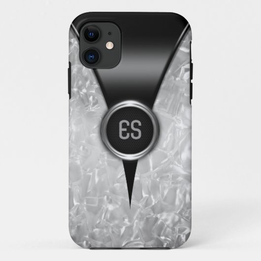 Retro Black iPhone 5 Coque (Dos)