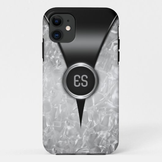 Retro Black iPhone 5 Coque (Dos)