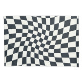 Retro Black White Checksed Checkered Dorm Kussensloop (Voorkant)