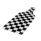 Retro Black/White Contrast Checkerboard Patroon Snijplank (Hoek)
