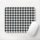 Retro Black White Hounds-tand Weaving Pattern Muismat (Met muis)