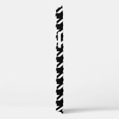 Retro Black White Houndstooth Weaving Patroon Case-Mate iPhone Case (Achterkant / Rechts)