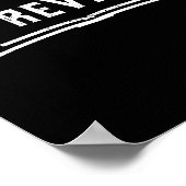 Retro Black & White Inspirerend prijsopgave opnieu Poster (Hoek)