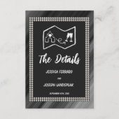 Retro Black & White Pearles & Carte (Devant)