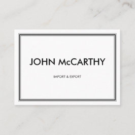 Retro Black White Professional Three Stripes Visitekaartje