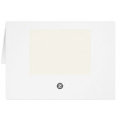 Retro Black White Wedding Place Card (Dos Horizontal)