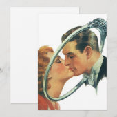 Retro Blank Verloving koninklijke partij Kaart (Voorkant / Achterkant)