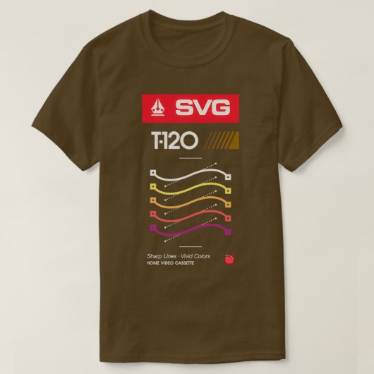 Retro Blank VHS SVG T-shirt (Design voorkant)