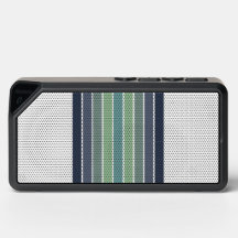 Retro blauw & groen surfboard gestreept