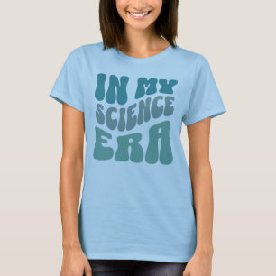 Retro Blauw in mijn wetenschapstijdperk Steministi T-shirt