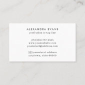 Retro  blauw sinaasappel geel MIDDEN EEUW MOD Visitekaartje (Achterkant)