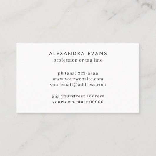 Retro blauw sinaasappel geel MIDDEN EEUW MOD Visitekaartje (Achterkant)