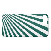Retro Blauwgroen groene achtergrond Sun Rays Case-Mate iPhone Case (Achterkant (Horizontaal))