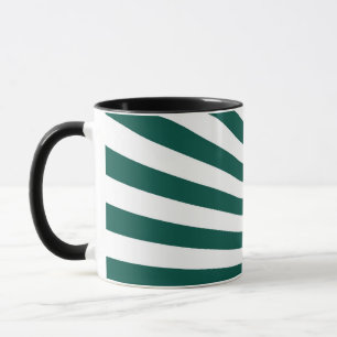 Retro Blauwgroen groene achtergrond Sun Rays Mok