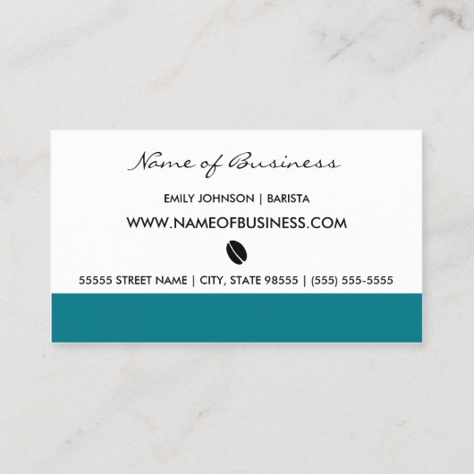 Retro Blauwgroen koffiepot Barista Loyalty Punch K (Achterkant)