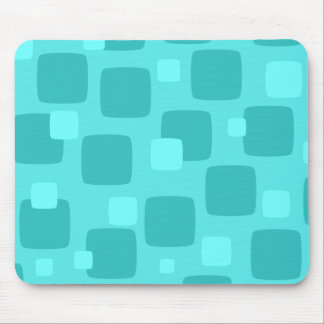 Retro Blauwgroen Mousepad Muismat