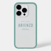 Retro Blauwgroen social media merk Case-Mate iPhone Case (Achterkant)