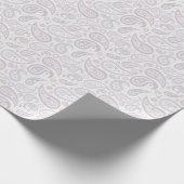 Retro Bleek subtiel Paisley Pattern Cadeaupapier (Hoek)