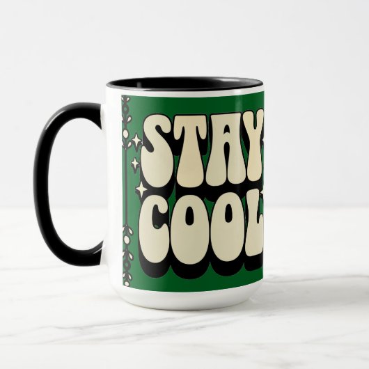 Retro Blijf Cool Mok (Links)