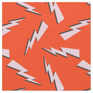 Retro bliksemschicht onweer flits rood stof