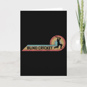 Retro Blinde Cricket Antieke Speler Filmstrook  Kaart