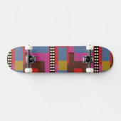 Retro Blocked Design 6 Skateboard (Horizontaal)