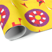 Retro Bloem Behang Cadeaupapier (Rol Hoek)