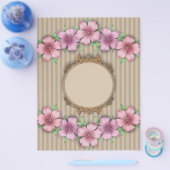 Retro, bloem flyer (Enkel)