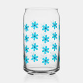 Retro Bloem Madelief Verjaardag Bruids Bruiloft Ca Blikvorm Glas (Achterkant)