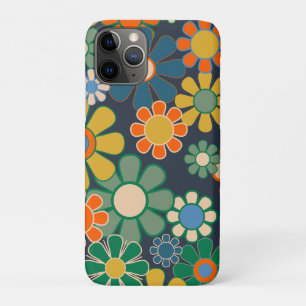 Retro Bloemen 60s 70s Esthetische Bloemen iPhone 11 Pro Hoesje