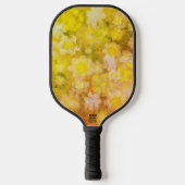 Retro Bloemen Abstract Zout Waterverf Schilderen Pickleball Paddle (Voorkant)