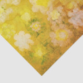 Retro Bloemen Abstract Zout Waterverf Schilderen Tissuepapier (Detail)