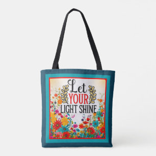 Retro Bloemen Inspirerend Draagtas
