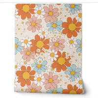 Retro Bloemen Naadloos Patroon