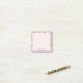 Retro Bloemen Patroon Gepersonaliseerde notities Post-it® Notes (Op bureau)