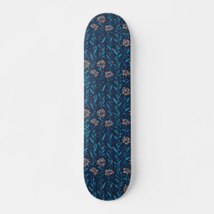 Retro bloemen patroon skateboard