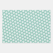 Retro Bloemen Schattigee Cartoon Daisy Pattern Inpakpapier Vel (Voorkant 3)