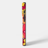 Retro Bloemen Telefoon Case (Achterkant / Links)